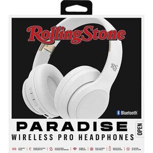 Mizco Rolling Stone Paradise Pro Headphone Wireless Over-Ear Dynamic Bass White